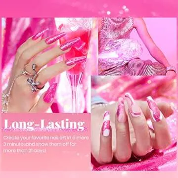 Beetles Pink Reflective Gel Nail Polish for DIY Manicures