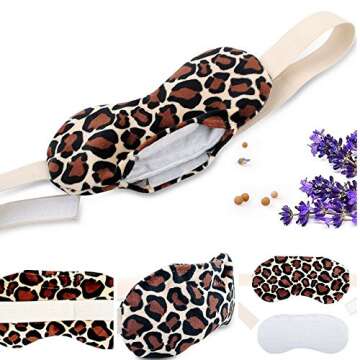 Heated Microwavable Eye Mask by FOMI Care | Lavender Scented, Reusable, Compress for Migraines, Dry ...