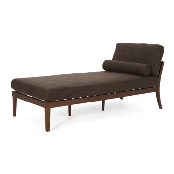 Christopher Knight Home Oneida Chaise Lounge - Stylish Mid-Century Comfort with Birch Wood Legs