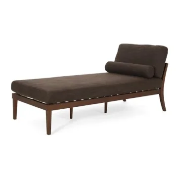 Christopher Knight Home Oneida Chaise Lounge - Stylish Mid-Century Comfort with Birch Wood Legs