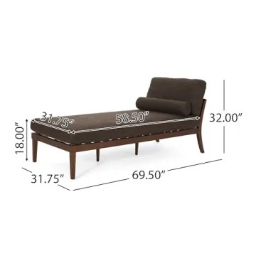 Mid-Century Christopher Knight Home Chaise Lounge
