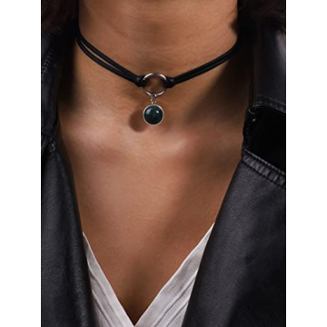 Sacina Gothic Boho Crystal Choker Necklace for Women