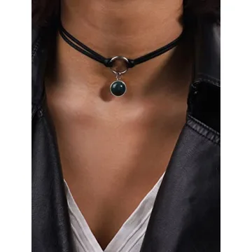 Sacina Gothic Boho Crystal Choker Necklace for Women