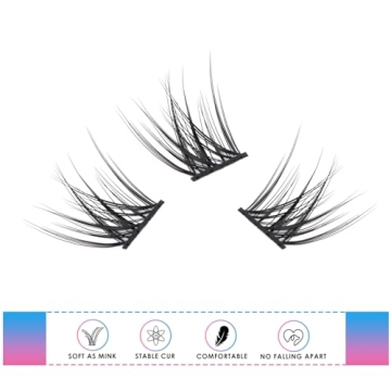 LANKIZ Natural Lash Cluster Extensions for Effortless Beauty