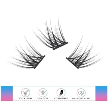 LANKIZ Natural Lash Cluster Extensions for Effortless Beauty