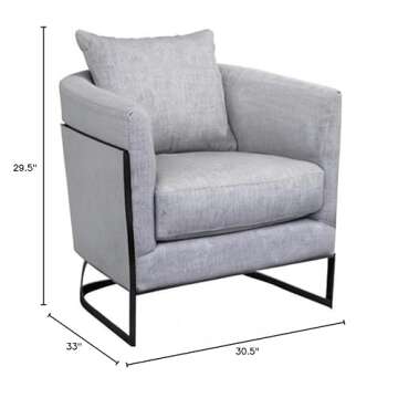 Stylish Gray Accent Chair for Modern Living Spaces