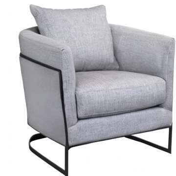 Stylish Gray Accent Chair for Modern Living Spaces