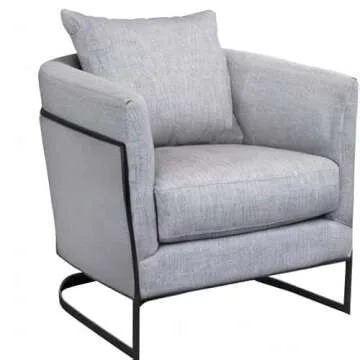 Stylish Gray Accent Chair for Modern Living Spaces