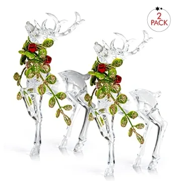 Ornativity Acrylic Christmas Reindeer - Durable Holiday Decor