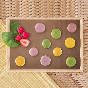 Adecco LLC Sheet for Heat Press, 3 Pack Nonstick Oven Liners, Heat Resistant Craft Mat Transfer Sheet (16 x 12 Inch)