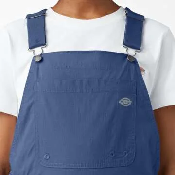 Dickies Womens Women's Temp-iq® Women s Temp iQ Ripstop Bib Overalls, Indigo Based Denim, X-Small US