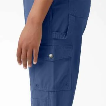 Dickies Womens Women's Temp-iq® Women s Temp iQ Ripstop Bib Overalls, Indigo Based Denim, X-Small US