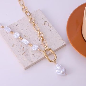 Stunning Statement Pearl and Chain Necklace for Chic Looks