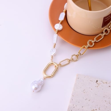 Stunning Statement Pearl and Chain Necklace for Chic Looks