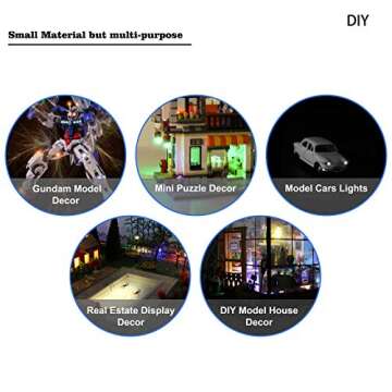 Evemodel Prewired 0805 Yellow LED Lights for DIY Projects