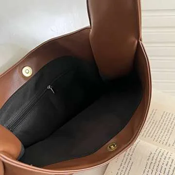 Stylish Vegan Leather Tote Bag - Chic Handbag for Women