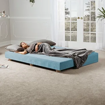 Versatile Jaxx Alon Daybed Sleeper in Turquoise Chenille