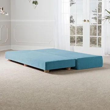 Versatile Jaxx Alon Daybed Sleeper in Turquoise Chenille