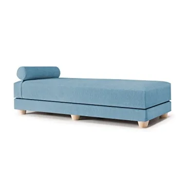 Versatile Jaxx Alon Daybed Sleeper in Turquoise Chenille