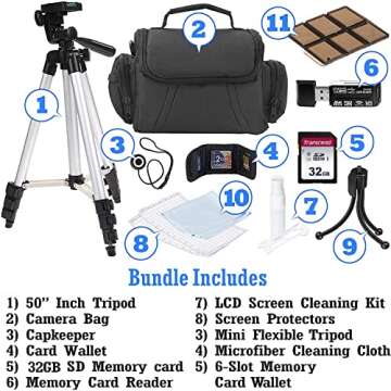 UltraPro Camera Accessory Bundle Kit for Canon, Nikon, Sony, Panasonic and Olympus Digital Cameras. ...