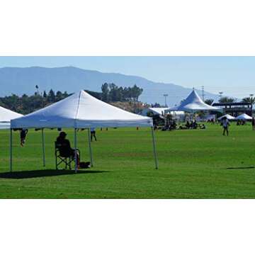 Impact Canopy Tall Folding Director's Chair, Heavy Duty, Set of 2 Chairs, Black