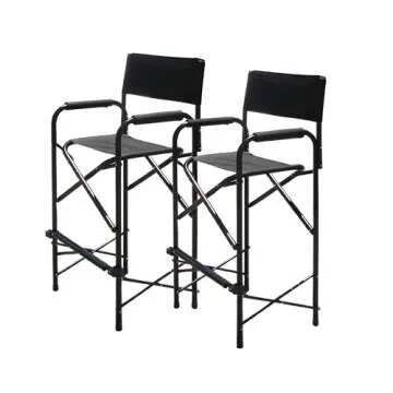 Impact Canopy Tall Folding Director's Chairs Set of 2