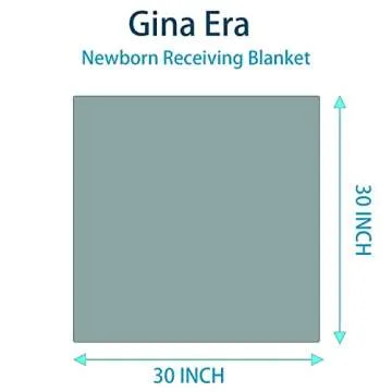 Gina Era Soft Flannel Baby Blankets, 100% Cotton 4 Pcs