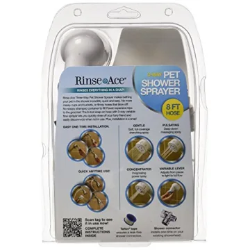 Rinse Ace 3 Way Pet Shower Sprayer - Easy Install & Versatile