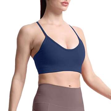 Aoxjox Women's Y Sports Bra for Yoga & Active Wear