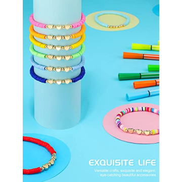 Sureio Colorful Heart Friendship Bracelets for Girls 24 Pcs