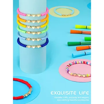 Sureio Colorful Heart Friendship Bracelets for Girls 24 Pcs