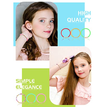 Sureio Colorful Heart Friendship Bracelets for Girls 24 Pcs