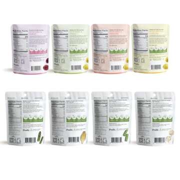 Poshi Olives + Veggies | Whole Pitted Olives 4 Flavor Variety | Poshi 4 Flavor Variety | Vegan, Kosh...