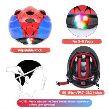 Atphfety Kids Helmet Set for Ages 5-8 with Protective Gear