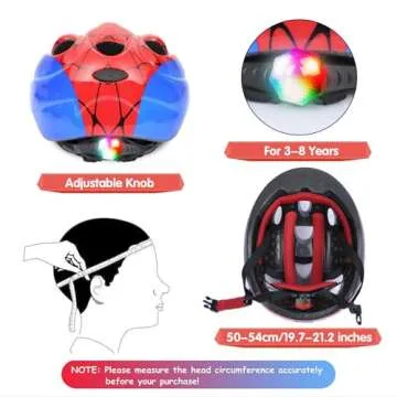 Atphfety Kids Helmet Set for Ages 5-8 with Protective Gear