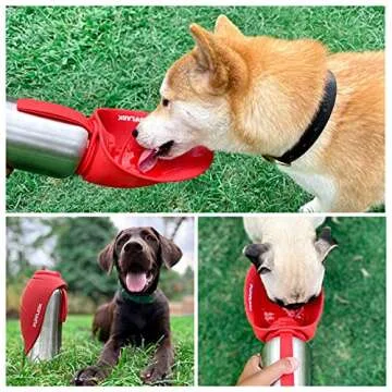 PupFlask Large Dog Water Bottle | 27 or 40 OZ Stainless Steel | Convenient Dog Water Dispenser | Puppy Travel Water Bowl | Portable Pet Water Bottle | Leak Proof Bottle Perfect Size For All Dog Breeds