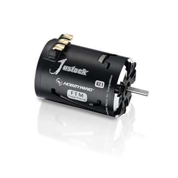 JUSTOCK Black G2.1 brushless Motor for 1/10, 1/12, Zero Timing, Spec Racing (17.5T G2.1)