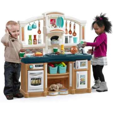 Step2 Fun with Friends Kitchen Playset with 45-Pc Set