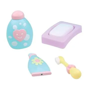 JC Toys Baby Doll Bath Set with Working Shower and Faucet