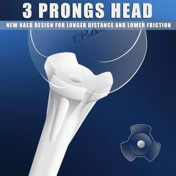 CHAMPKEY Premium 3 Prong Golf Tees for All Golfers