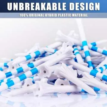 CHAMPKEY Premium 3 Prong Golf Tees for All Golfers