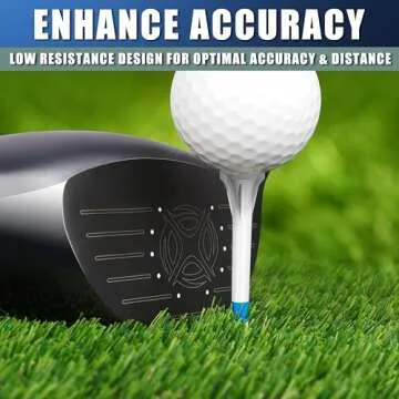 CHAMPKEY Premium 3 Prong Golf Tees for All Golfers