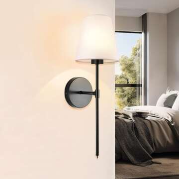 WimiSom Wall Sconces Sets of 2, Retro Industrial Wall Lamps, Bathroom Vanity Sconces Wall Lighting w...