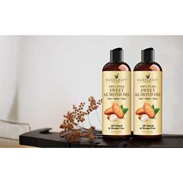 Handcraft Blends Sweet Almond Oil - 100% Pure Carrier Oil