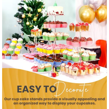 Utopia Home LED Acrylic Cupcake Stand for Events