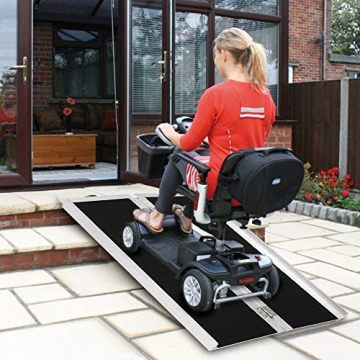 Mefeir Portable 4' Wheelchair Ramp for Home and Vehicles