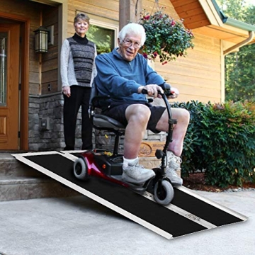 Mefeir Portable 4' Wheelchair Ramp for Home and Vehicles
