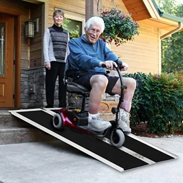 Mefeir Portable 4' Wheelchair Ramp for Home and Vehicles