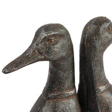 Stylish Distressed Duck Head Bookends for Rustic Decor