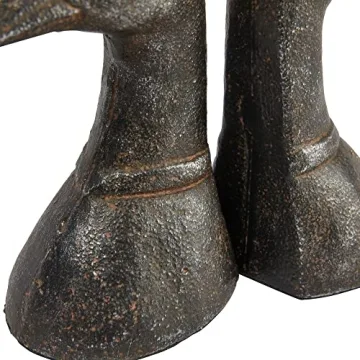 Stylish Distressed Duck Head Bookends for Rustic Decor